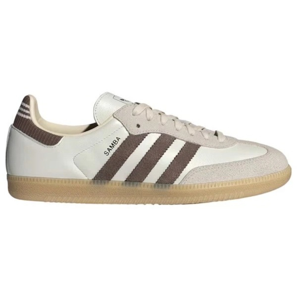 Mens 12 adidas SAMBA OG Shoes Sneakers Cloud White / Earth Strata / Gum IH6845